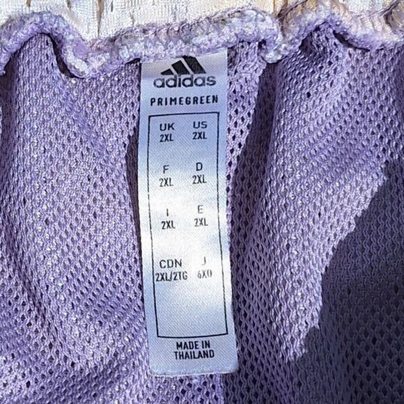 Adidas Mens 2XL Q2 basketball all over print mesh shorts abstract splatter - Picture 4 of 6